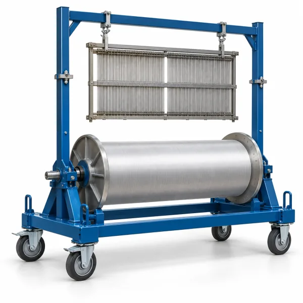 Warp Beam Trolley with Harness Mounting Arrangement